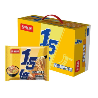 今麦郎 1.5倍金汤肥牛面 袋装方便面