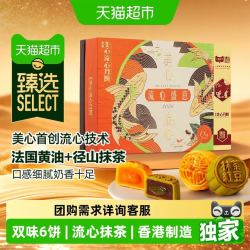 美心 中国香港美心盛意奶黄流心月饼礼盒270g