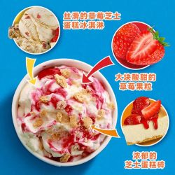 BEN&JERRY'S 本杰瑞草莓芝士多口味组合装冰其淋465ML*2桶
