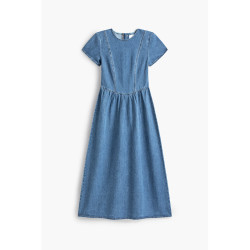 H&M 【牛仔A字】H&M 女士中长连衣裙