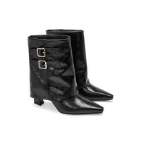 移动端：TOOMANYSHOES 秋冬街头秀场厚底增高长筒时装靴尖头靴