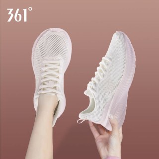 361° 361夏季女鞋网孔运动鞋女款薄款网鞋透气网面网眼镂空女士跑步鞋