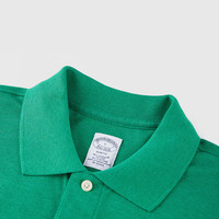 Brooks Brothers BrooksBrothers）[京东独家]男士夏季新品supima棉logo纯色polo衫 3003-绿色 M
