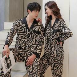 亲亲品奢爆款睡衣时尚情侣家居服大码男士女士套装组合