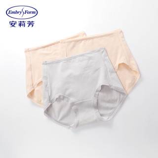 安莉芳 女士舒适简约花边棉质内裤高腰3条装EPW0324
