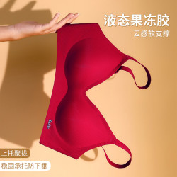新款高弹质感条纹果冻条软支撑无痕美背