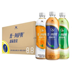 统一 阿萨姆奶茶原味煎茶奶绿岩盐芝士15瓶网红下午茶饮品整箱