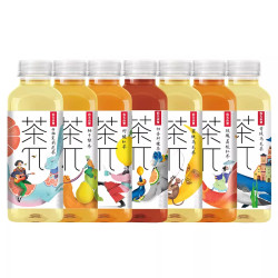 农夫山泉 茶π茶派风味饮料500ml蜜桃乌龙茶柠檬多口味果茶茶饮料