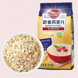 觅珍 纯燕麦片即食无加蔗糖营养冲泡早餐代餐免煮