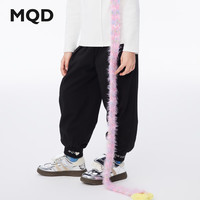 MQD马骑顿 加绒加厚 黑色 110cm 儿童加绒裤