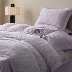 Tender Jinger｜居家生活 轻奢加厚兔毛绒四件套高级感床上用品