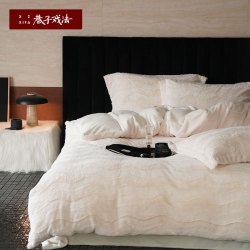 巷子戏法 牛奶绒四件套A类兔绒床单笠被套法兰绒床品加绒简约轻奢