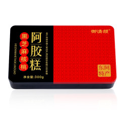 御清颜 东阿御清颜阿胶糕 铁盒装300克/盒真空包装传统 原产