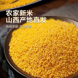 汾州御品 山西油小米2斤 五谷杂粮山西特产当季新米小米粥
