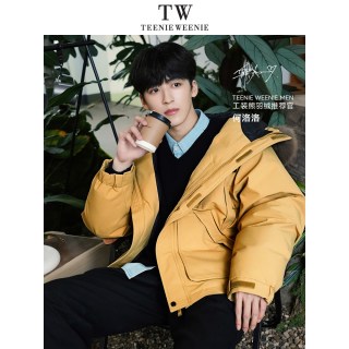 移动端：TeenieWeenieMen 小熊毛领【工装新款】派克羽绒服 情侣款