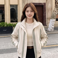曼黎舍 立领拉链 宽松显瘦 女士短外套