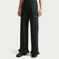 移动端：NIKE 女裤秋季荷叶边针织卫裤宽松垂感薄绒运动长裤IW1386-010