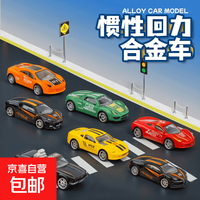 趣味玩具儿童合金回力玩具 单只铁皮车