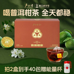 卢正浩 陈年熟普洱青柑 4g*20袋 送礼自饮