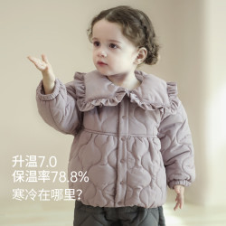 巴厘小猪 女童棉服  夹棉外套