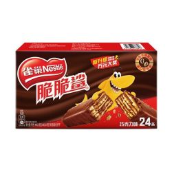 雀巢 巧克力脆脆鲨原味24条装威化饼干网红办公室零食分享装