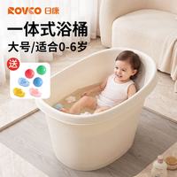 日康 婴儿洗澡桶 新生儿游泳桶 0-6岁加厚浴桶X1049-云朵白