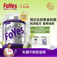Foyes 精准分离乳清蛋白粉进口奶源高蛋白低脂乳糖不耐增肌健身运动 雪顶蜜瓜 1.65磅*1桶