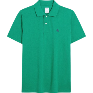 Brooks Brothers Supima棉Logo纯色Polo衫 绿色 M