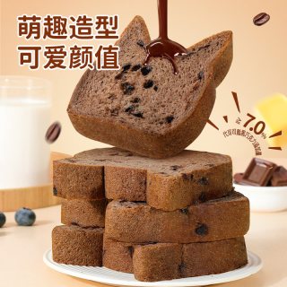 88VIP：达利园 糕点巧克力萌趣厚切吐司面包520g*1箱休闲即食早餐零食