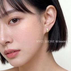 半日逅屿 微镶锆石简约小巧时尚通勤几何新款耳饰日常百搭耳钉女供应链 7402微镶锆石几何耳钉