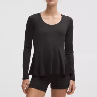 lululemon Lightweight Flowy Hem 女款轻盈飘逸下摆长袖T恤 多色科选
