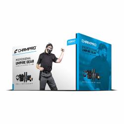 Champro 成人专业棒球垒球裁判装备套装 全套裁判护具 透气排汗 黑色