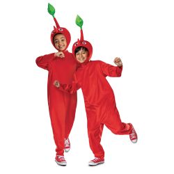Disguise Pikmin 儿童红色服装,官方 Nintendo Pikmin 游戏连帽连身衣带头饰,儿童尺码 (4-6)