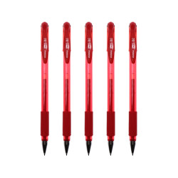 斑马牌 C-JJ100 拔帽中性笔 红色 0.5mm 5支装