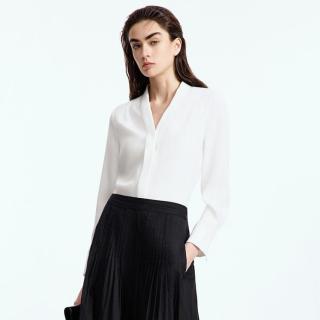 限尺码：朗姿 通勤气质 女士衬衫 本白色2E