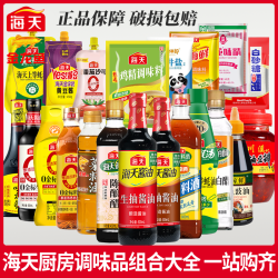 海天 调料组合套装大全全套家用调味品油盐酱醋蚝油炒菜家用调味料