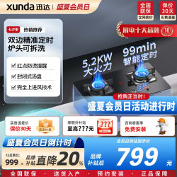 迅达 F3家用燃气灶天然气5.2KW旋流猛火双边独立定时