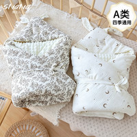 新生儿产房包被婴儿纯棉包被宝宝抱被春夏薄款豆豆绒薄棉秋冬加厚