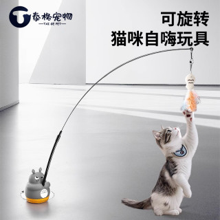 泰格宠物 宠物用品长杆逗猫棒猫咪玩具自嗨解闷神器消耗体力小猫带铃铛耐咬
