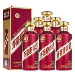 茅台 迎宾酒 酱香型 53度 500mL 6瓶 2024年产 茅台迎宾酒（紫）