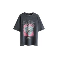 H&M 女装大廓形印花T恤
