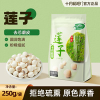 十月稻田 莲子250g*1袋干货去芯磨皮湘潭白莲子桂圆百合银耳羹湘莲