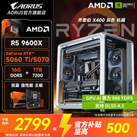AORUS 9600X+RTX 5060/Ti+32G AORUS 台式电脑主机