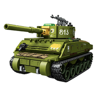 森宝积木 207218 M4A2主战坦克 拼装积木