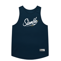 SLAMBLE 运动篮球背心 夏季美式健身篮球坎肩无袖透气速干字母印花