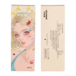 伊娃爱 彩色隐形眼镜 杏仁奶糖 0度 10片/盒