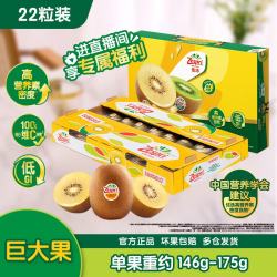 佳沛 新西兰 阳光金奇异果巨大果22粒原箱 单果重146-175g