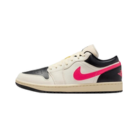 耐克 WMNS AIR JORDAN 1 LOW DC0774-107 黑白粉配色 36.5码 休闲运动鞋