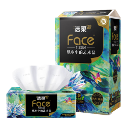 洁柔 抽纸艺术油画系列  4层 80抽*3包