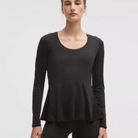 lululemon 露露乐蒙 轻盈飘逸下摆长袖运动T恤
